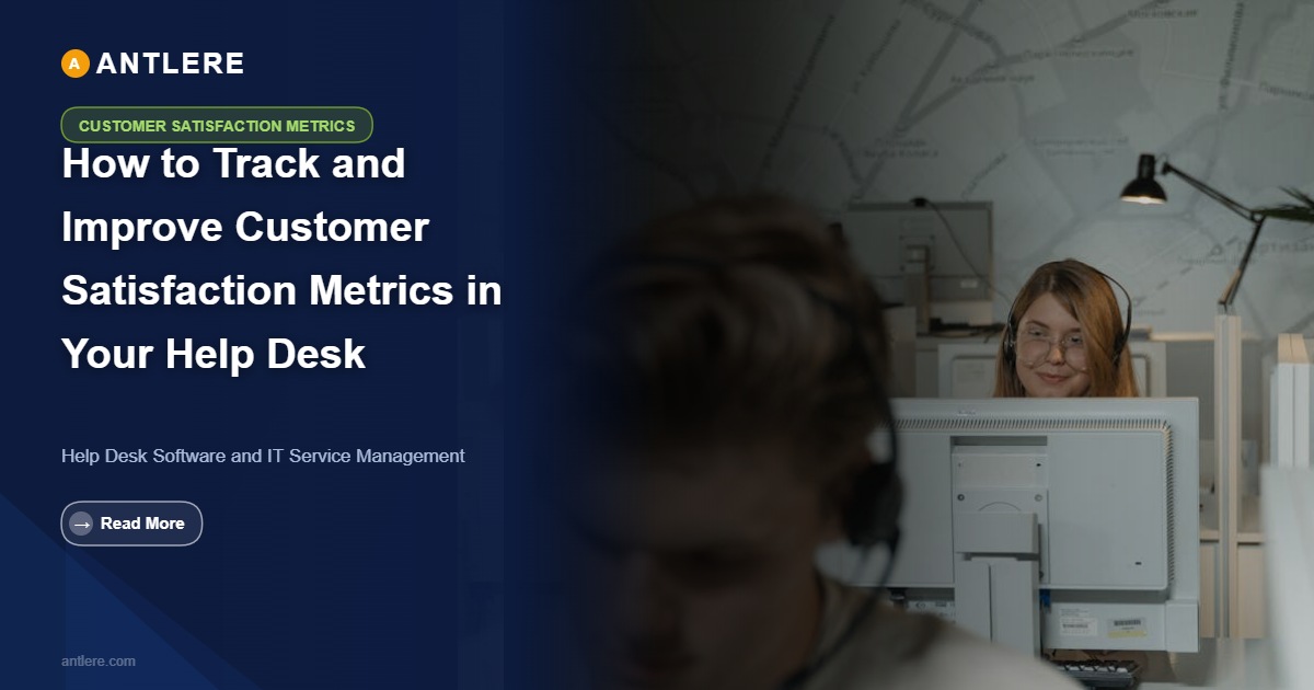 IT support team dashboard displaying customer satisfaction metrics in a help desk platform