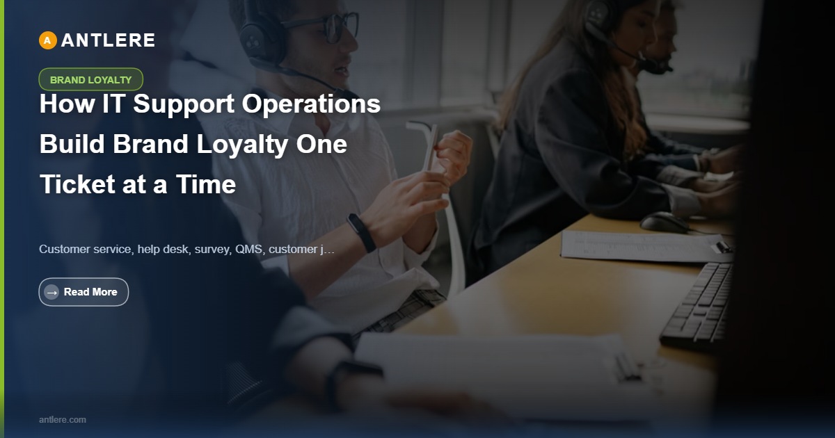 IT support team building brand loyalty through consistent ITSM service delivery