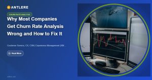 IT support team conducting churn rate analysis on an ITSM dashboard