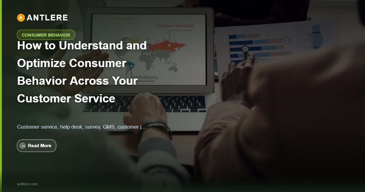 IT manager reviewing consumer behavior data in a help desk dashboard