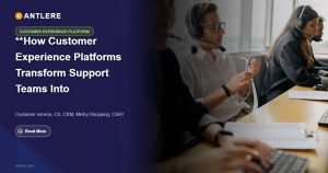 IT support team working on a unified customer experience platform dashboard with AI ticket triage