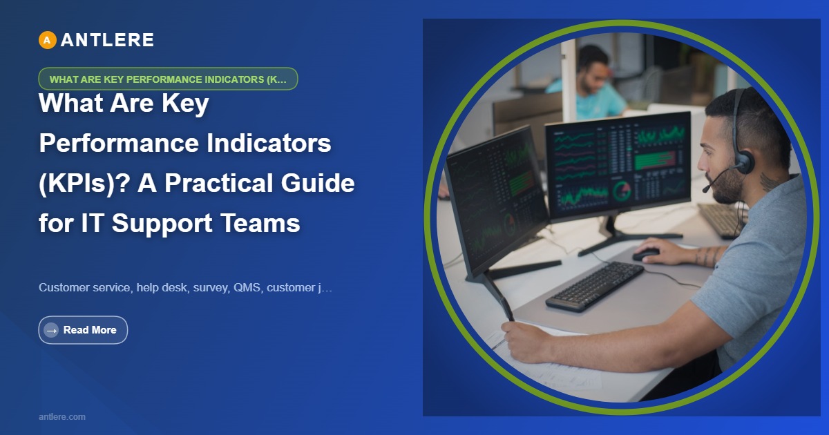 IT support team monitoring key performance indicators on an ITSM dashboard