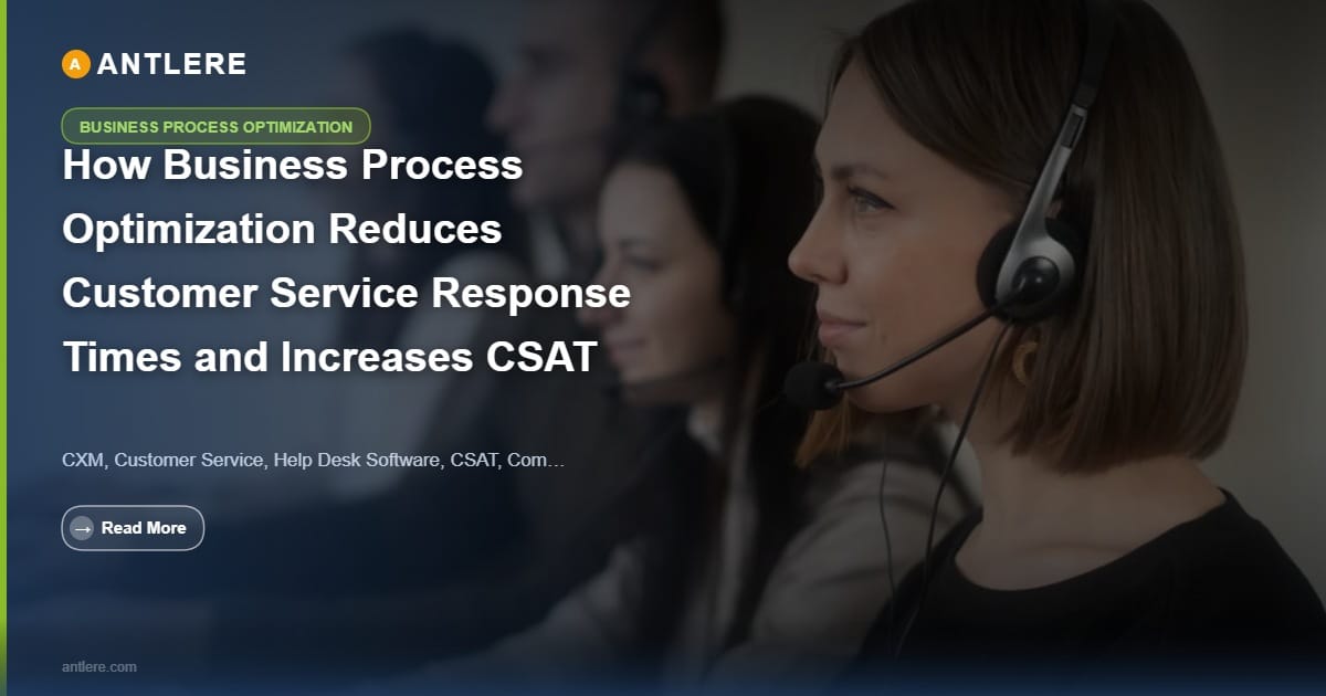 IT support team applying business process optimization to reduce ticket response times and improve CSAT scores