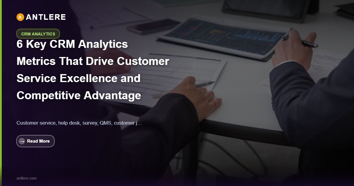 CRM analytics dashboard displaying key IT service metrics for support team performance tracking