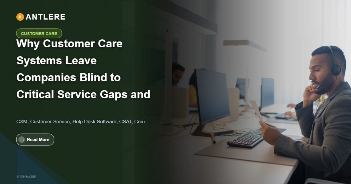 IT manager reviewing customer care service gap data on unified ITSM dashboard