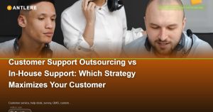 IT support team evaluating customer support outsourcing vs in-house support models on a shared ITSM dashboard