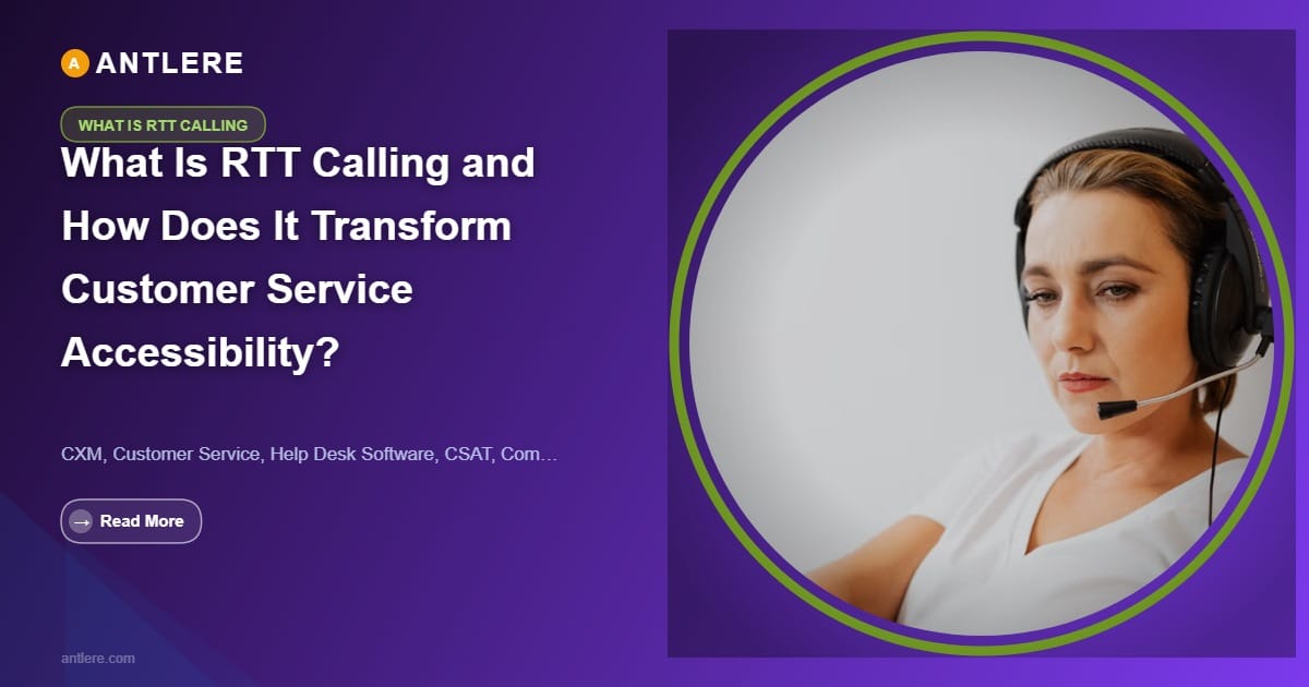IT support agent using RTT calling to assist a hearing-impaired customer through a real-time text interface