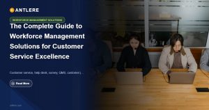 IT support team using workforce management solutions to monitor ticket queues and agent schedules
